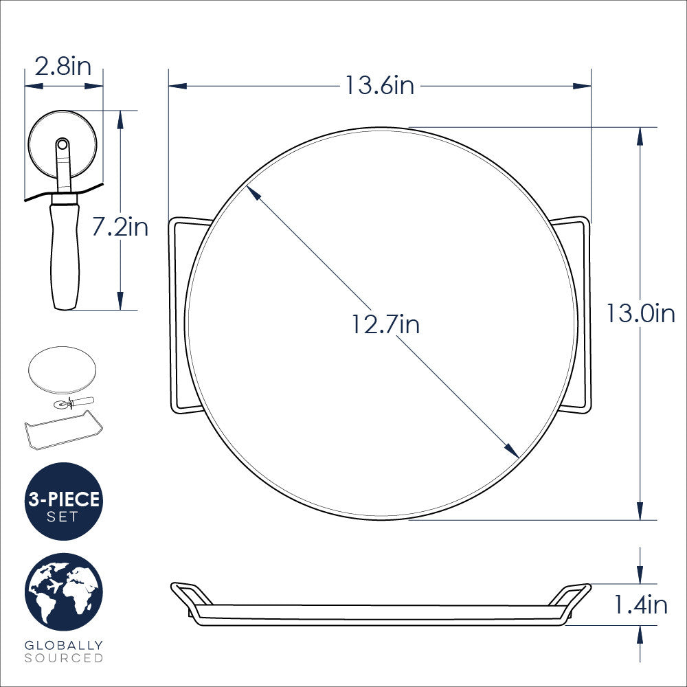 Round Pizza Stone Set - 13"