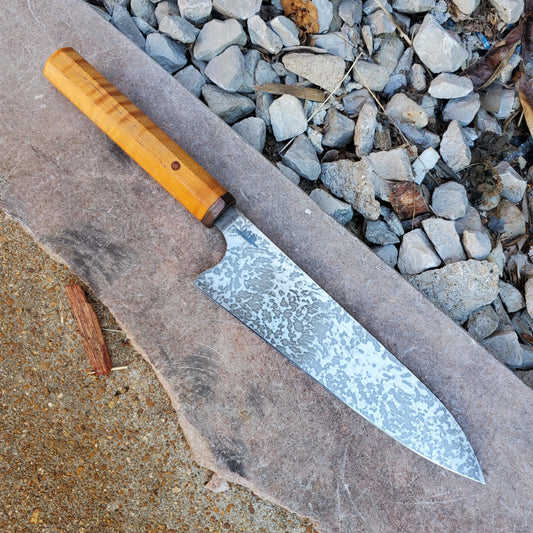 NHB Custom Mini Chef's Knife - 6 inch - Pecan