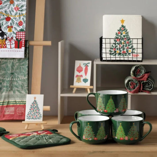 Latte Mug (23 oz) - Festive Fir