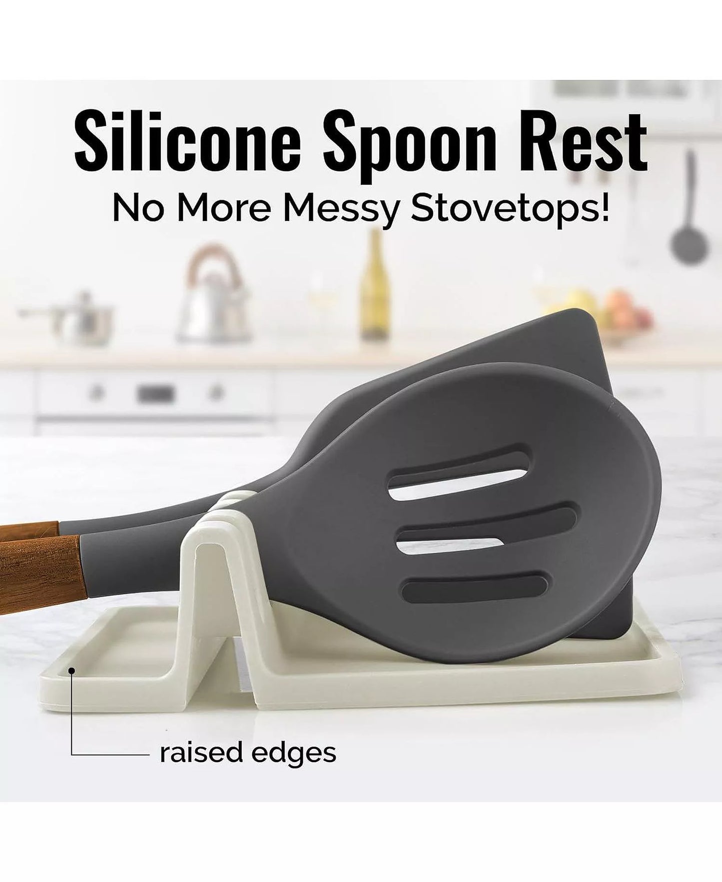 Silicone Utensil Rest - Gardenia