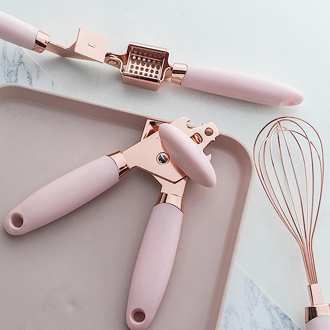 Rose Gold Gadget Set (7 Piece Set) - Pink