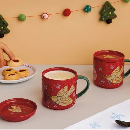 Mug with Lid - Season's Tweetings