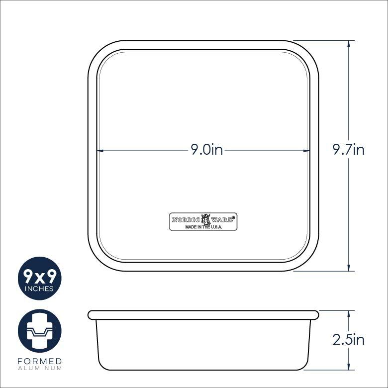 Square Cake Pan (9"x9")