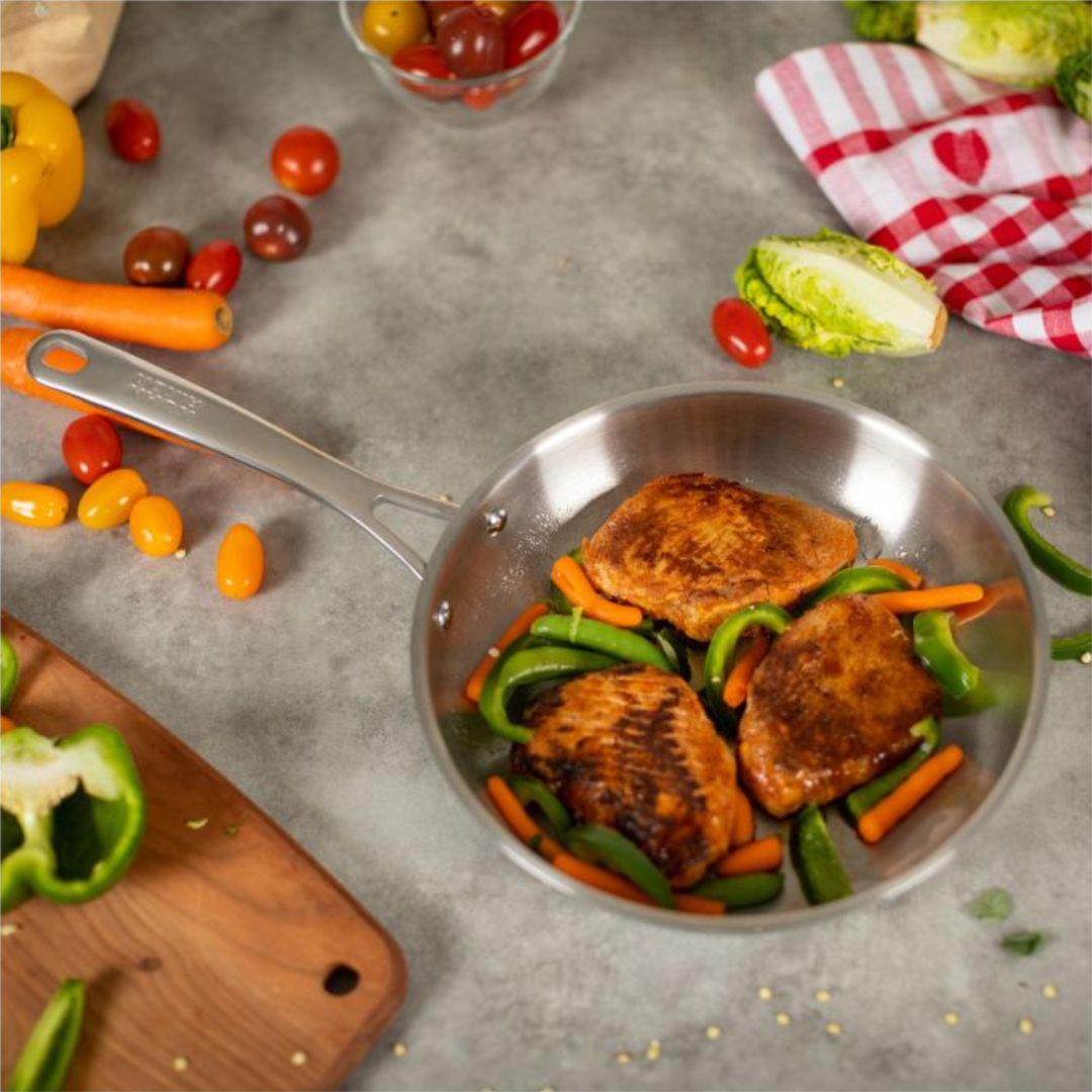 Allround Stainless Steel Frying Pan - 9"