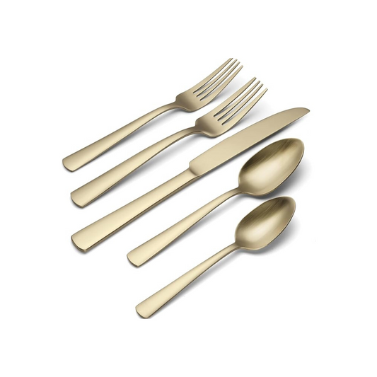 Aptitude Champagne Satin Flatware (20 Piece Set)