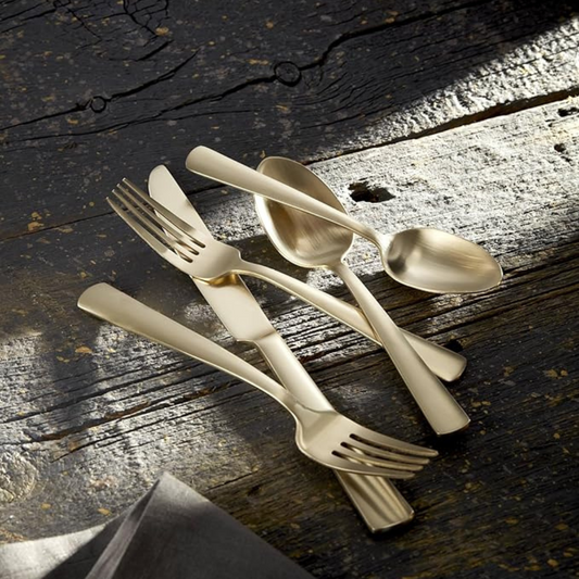 Aptitude Champagne Satin Flatware (20 Piece Set)
