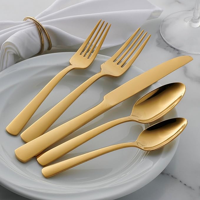Aptitude Gold Flatware (20 Piece Set)