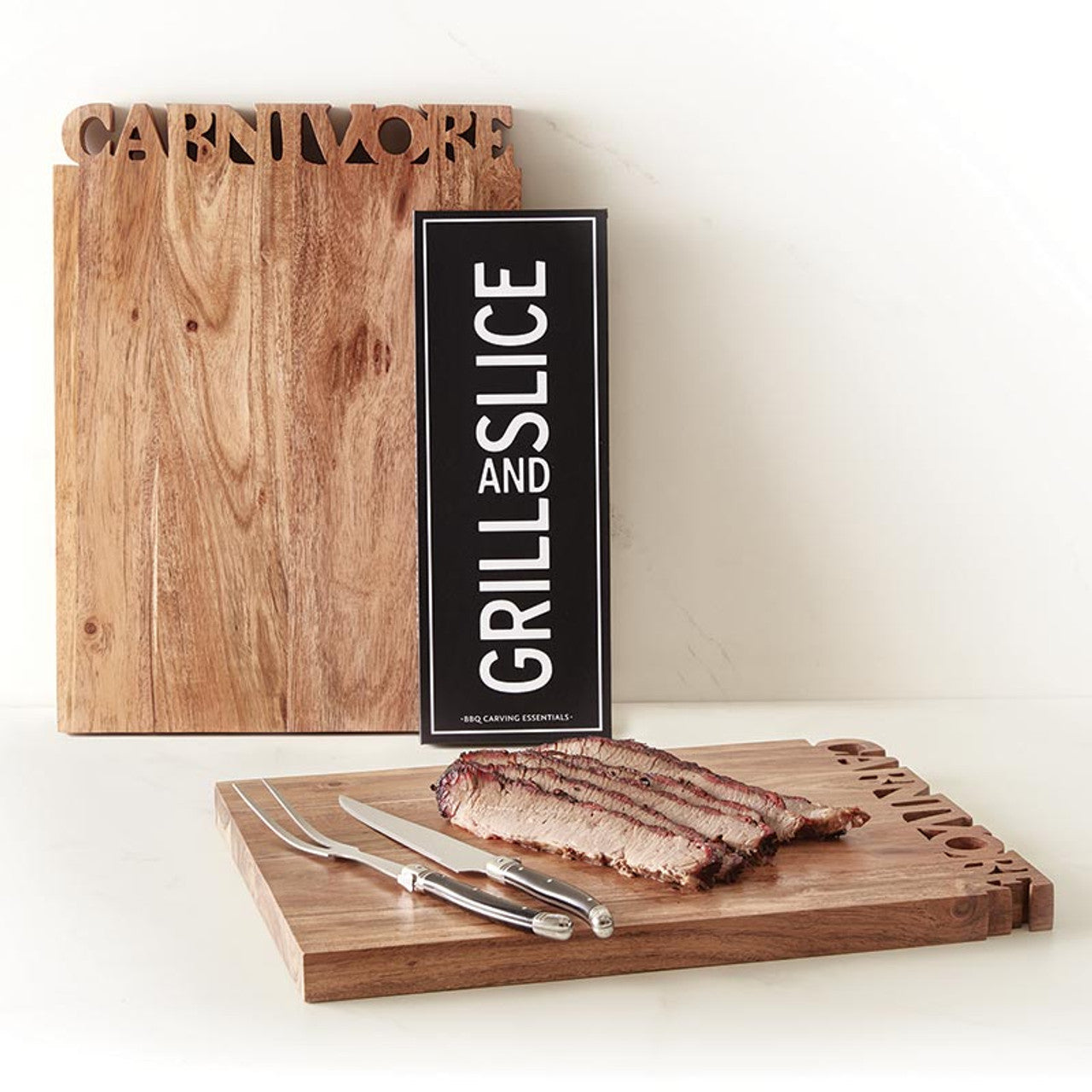Ideal for slicing through turkey, chicken, or roasts with precision, this set features a stainless steel carving knife and carving fork, elegantly packaged in a charming book-shaped box for effortless gifting. Whether for a special occasion or everyday use, this duo ensures you have the perfect tools for serving up delicious meals with style and ease.