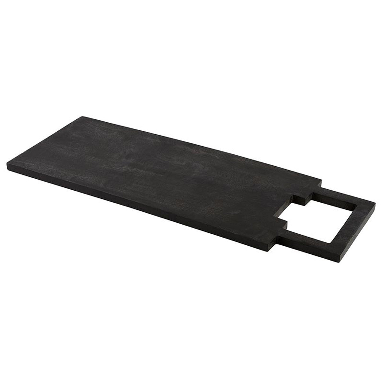 Present your favorite desserts and appetizers in style with our Charcuterie Board featuring a sleek black classic mango wood design and a convenient handle. Crafted for elegance and functionality, this board offers a sophisticated backdrop for showcasing an array of cheeses, meats, fruits, and more. Perfect for entertaining or daily use, it combines versatility with a modern aesthetic to elevate your dining experience.