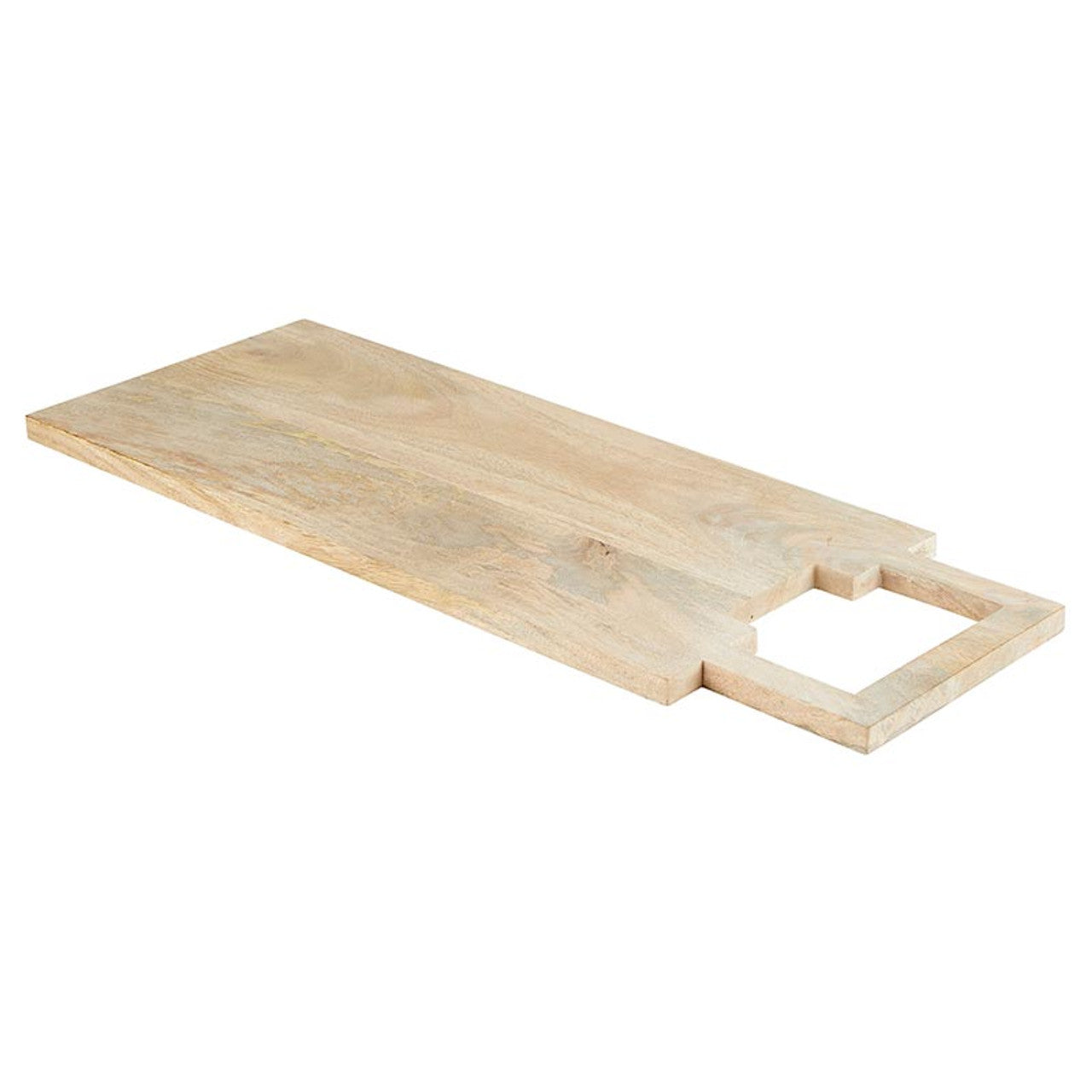 Present your favorite desserts and appetizers in style with our Charcuterie Board featuring a sleek natural whitewash classic mango wood design and a convenient handle. Crafted for elegance and functionality, this board offers a sophisticated backdrop for showcasing an array of cheeses, meats, fruits, and more. Perfect for entertaining or daily use, it combines versatility with a modern aesthetic to elevate your dining experience.