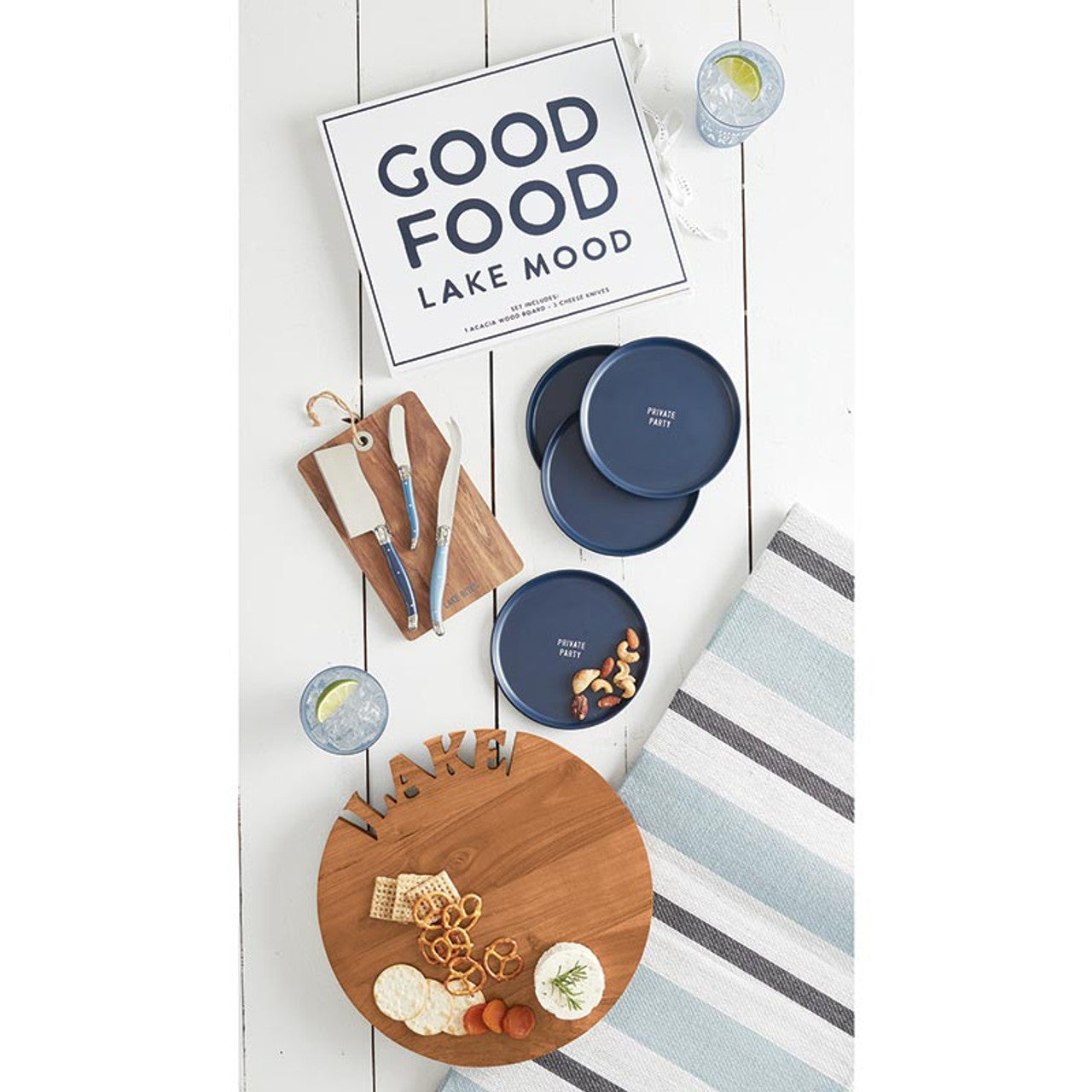 Crafted from durable acacia wood and featuring an assortment of three essential cheese knives: a cleaver knife, a soft cheese knife, and a spreader. This elegant set is ideal for displaying and serving your favorite snacks at any gathering, ensuring both practicality and aesthetic appeal. The book-shaped box provides convenient storage and makes for a stylish gift presentation. Hand wash only to preserve the pristine condition of the acacia wood and stainless steel components.