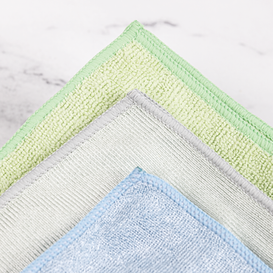 Tackle every mess with precision using our versatile microfiber cleaning cloths! Designed for tough cleaning jobs, these ultra-absorbent, quick-drying cloths feature specialized textures to handle a variety of surfaces with ease. From streak-free glass to spotless stainless steel and sparkling counters, each cloth is crafted for a specific cleaning purpose to make your chores effortless.