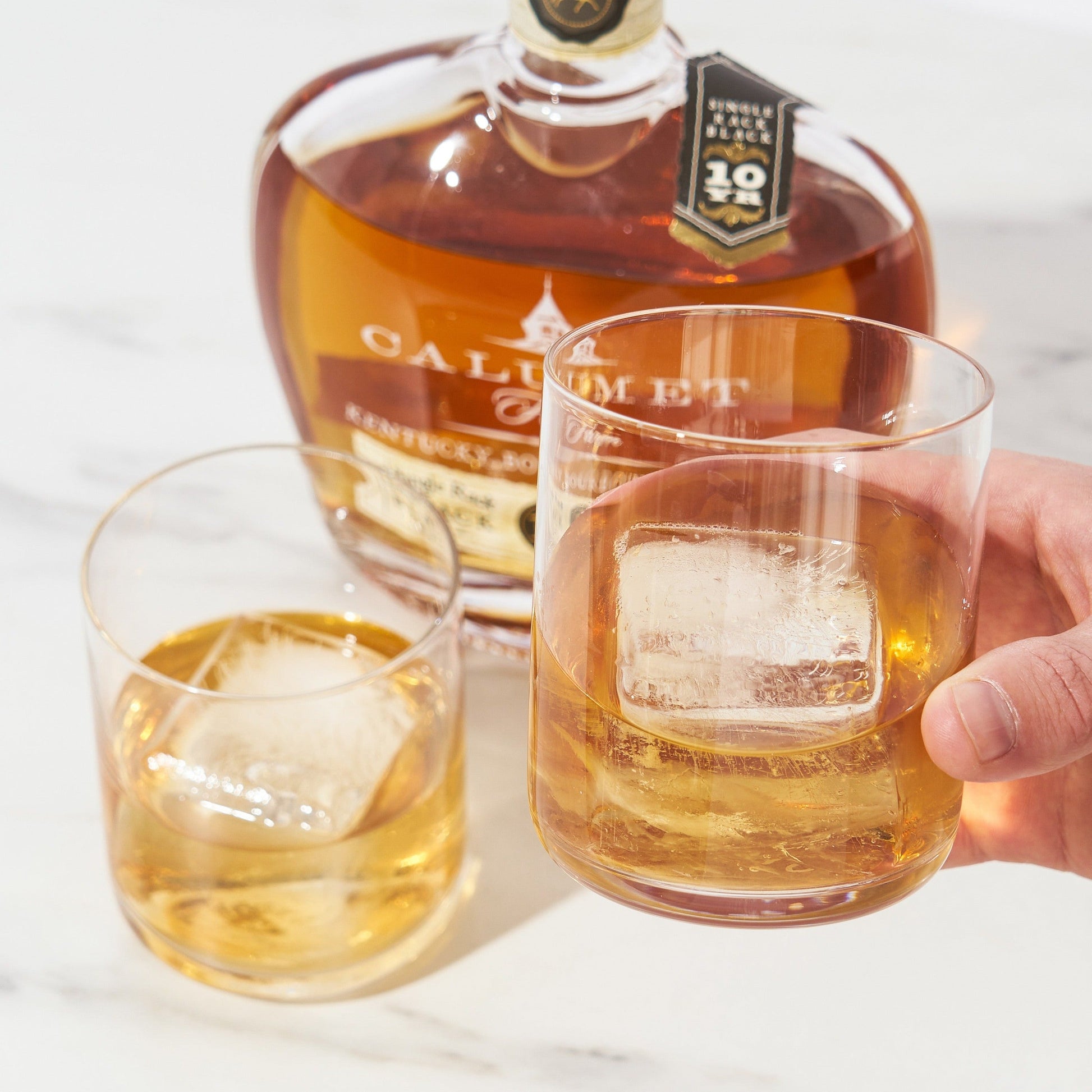 Perfect for an Old Fashioned or neat whiskey alike, the weight and flawless clarity of these whiskey glasses will elevate the experience of savoring your favorite aged spirit. Clean, modern lines add a contemporary feel to the classic rocks glass, enhancing your liquor or cocktail. What better accompaniment to an evening kicked back fireside over an Old Fashioned or single-malt Scotch?