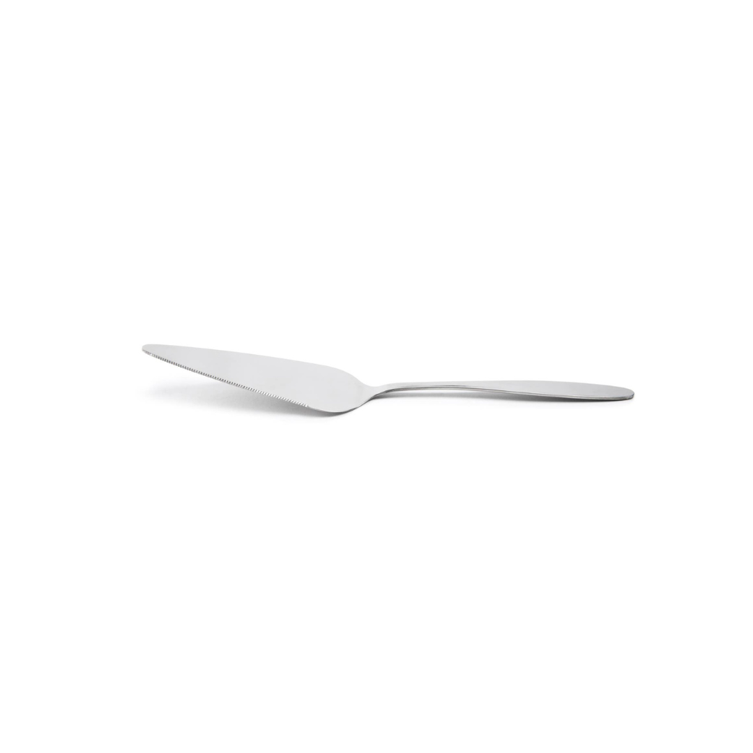The perfect addition to your serving pieces, this pie and cake server effortlessly cuts and serves cakes, pies, quiches, and more—ideal for holidays, special occasions, or everyday use. Crafted from polished 18/0 stainless steel, its one-piece construction ensures durability and long-lasting performance.