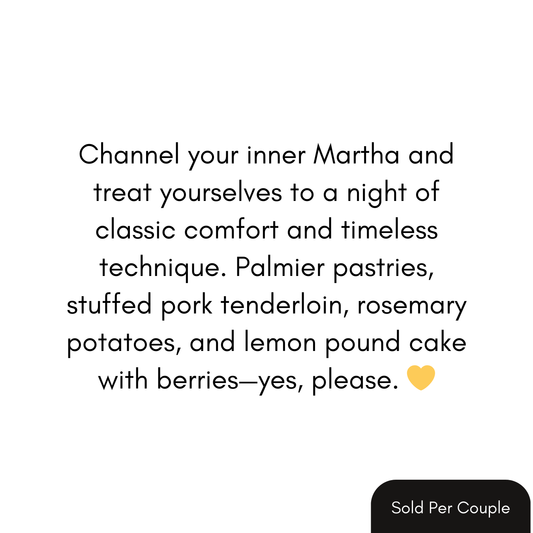 Date Night with Martha - Stuffed Pork Tenderloin - 6 PM, Friday, April 3rd, 2026