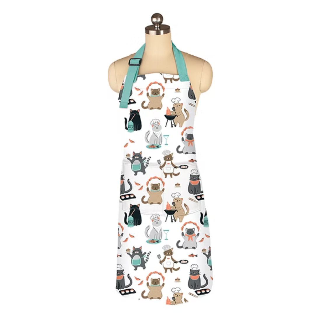 Designer Chef Apron - Culinary Cats