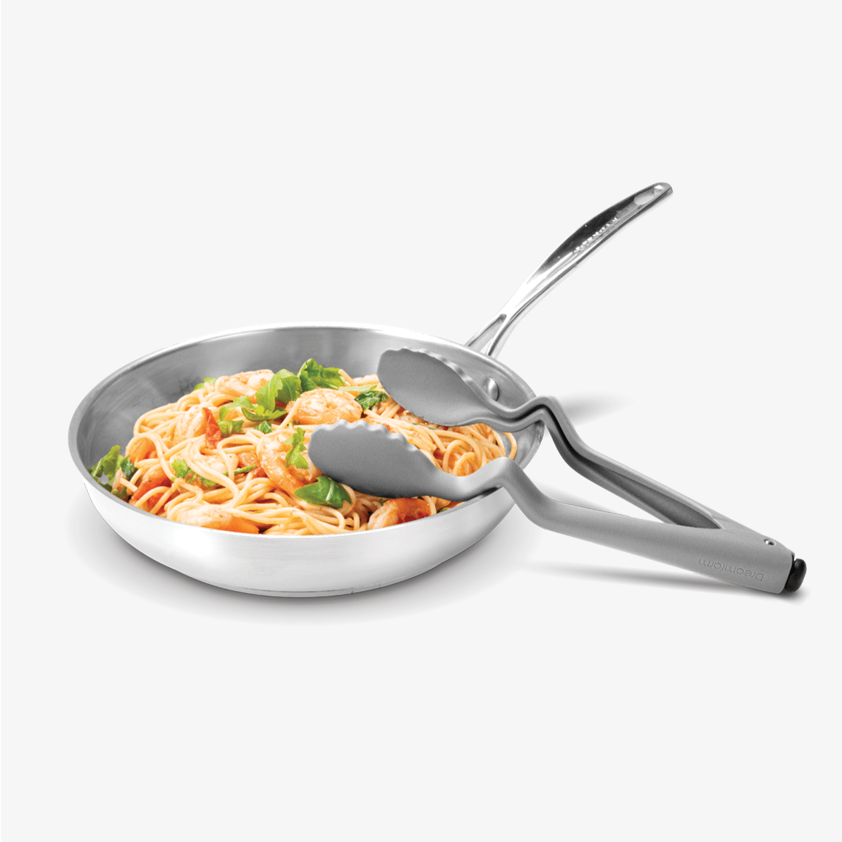 Clongs Lite are heat-resistant nylon, click-lock tongs that sit up off your bench, and open or lock closed with the click of a button. Just like a retractable “clicky” pen, open your Clongs Lite with the push of a click-button, then hold them closed and push the click-button again to lock them closed.
