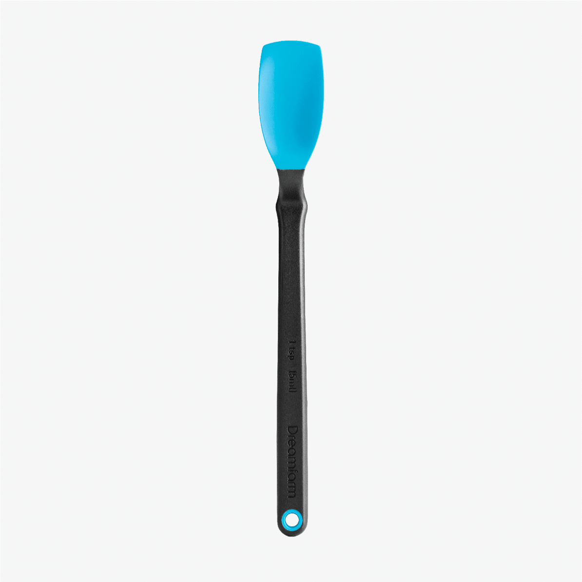 Mini Supoon – the silicone teaspoon that leaves no bit behind. With its unique handle design, keep counters clean as it sits up and off surfaces. The flat silicone scraping tip and flexible sides ensure you scrape every last piece from jars or bowls. Perfect for serving condiments and measuring a precise teaspoon, Mini Supoon is safe for non-stick cookware and heat-resistant up to 260°C / 500°F.