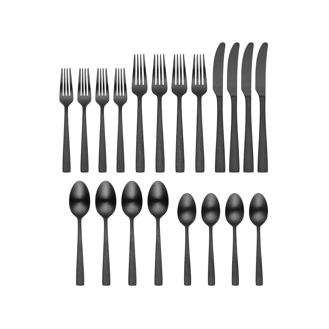 Elmcrest Midnight Flatware (20 Piece Set)