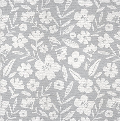 Jacquard Towel - Gray Floral