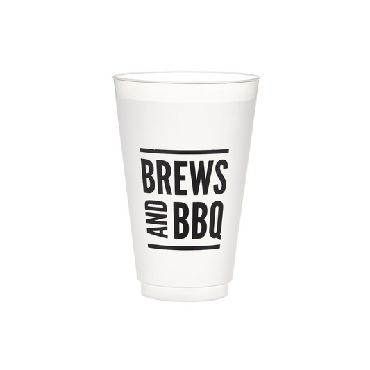 Get ready to party with our Frost Cup - Brews & BBQ edition! These 24oz reusable cups are not just practical but packed with personality. Featuring frosted clear plastic and a fun new design, they're ideal for any occasion, from backyard barbecues to casual gatherings. Each pack includes 8 cups, making it the ultimate party starter. Raise a toast and cheers to good times with Frost Cups - your go-to choice for adding a splash of fun to every event!