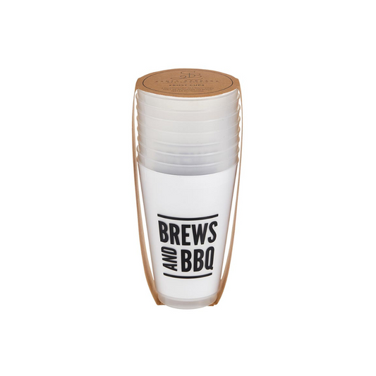 Get ready to party with our Frost Cup - Brews & BBQ edition! These 24oz reusable cups are not just practical but packed with personality. Featuring frosted clear plastic and a fun new design, they're ideal for any occasion, from backyard barbecues to casual gatherings. Each pack includes 8 cups, making it the ultimate party starter. Raise a toast and cheers to good times with Frost Cups - your go-to choice for adding a splash of fun to every event!