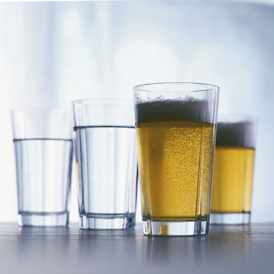 Made from tempered lead-free glass, these tall, simple café glasses are perfect for everything from your morning coffee to an indulgent moment with a hot chocolate, latte, or tea. Whether you're sipping a cozy drink or serving up a little indulgence, these tumblers elevate every moment.