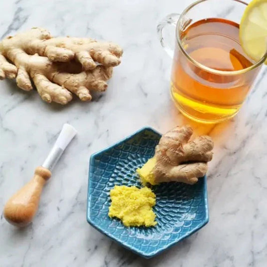 The Grate Plate is a ceramic grating plate used to grate garlic, ginger, peppers, nutmeg, chocolate, hard cheeses and much more! Perfect for adding fresh flavor to any dish. It's easy to clean and can be reused for an endless variety of culinary creations. Plus, the handy silicone garlic peeler and gathering brush make prepping fast and mess-free!