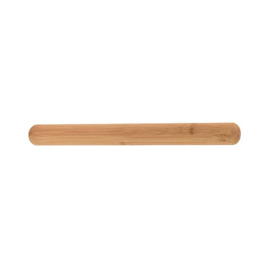 Wooden rolling pin on a white background