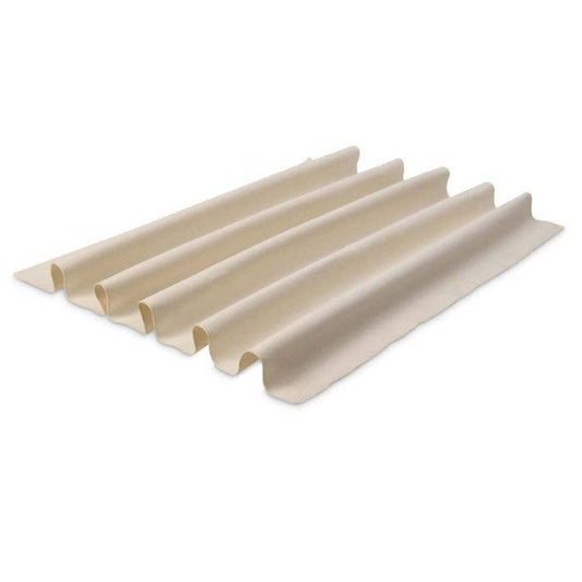 Beige plastic profile on a white background