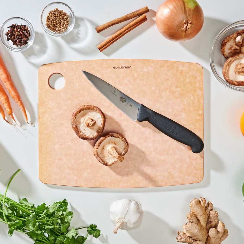 Tackle everyday kitchen prep with ease using the Epicurean Kitchen Series Cutting Board (11.5" x 9"). Lightweight, slim, and designed for performance, this board is dual-sided, dishwasher safe, and gentle on your knives.