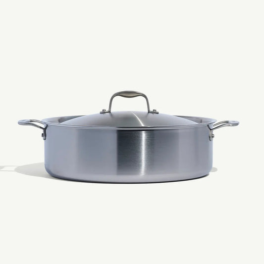 Stainless Clad Rondeau with Lid - 10 Qt