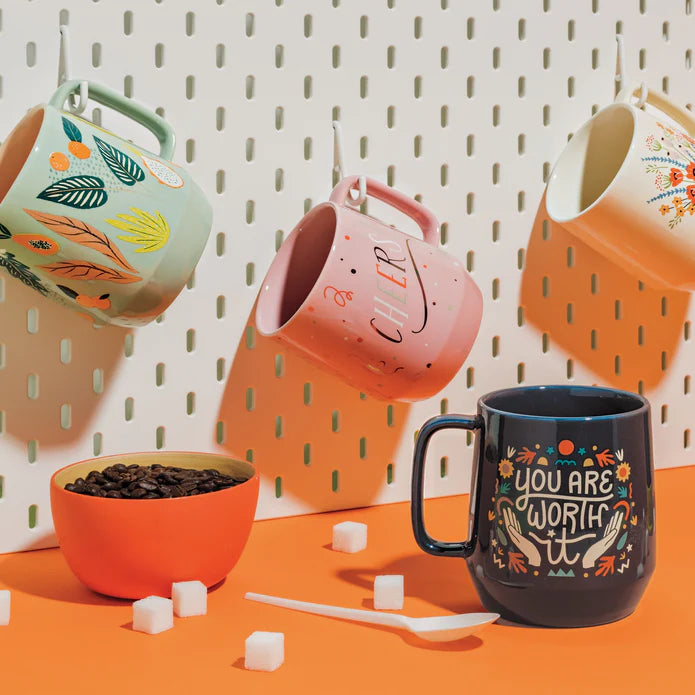 the Mega Mug in Cheers is a charming 22 oz stoneware mug that keeps your beverage as warm as the conversation!