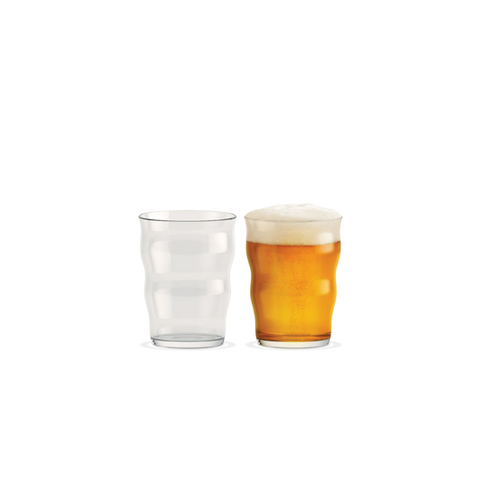 With a 13.5 oz capacity, this classic pub-style glass features a slightly open, cylindrical shape that provides plenty of room for foam, enhancing your beer-drinking experience.