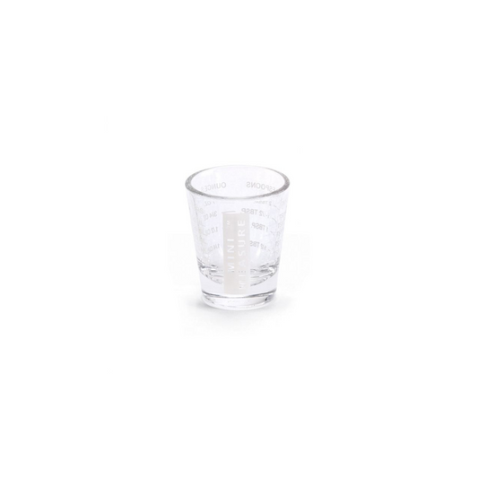 Glass Mini Measure - White
