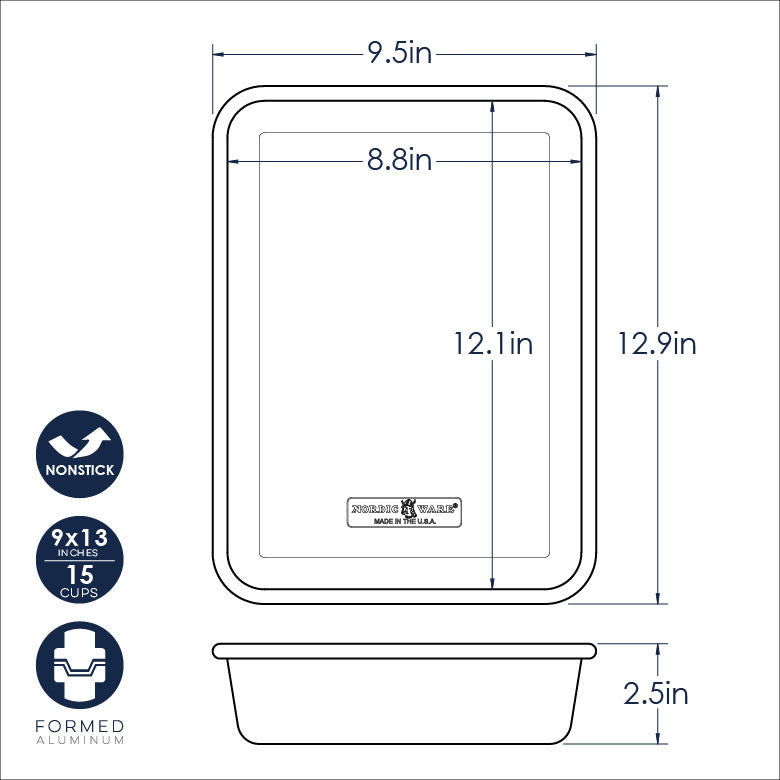 Brilliant Baking Pan - 9"x13"