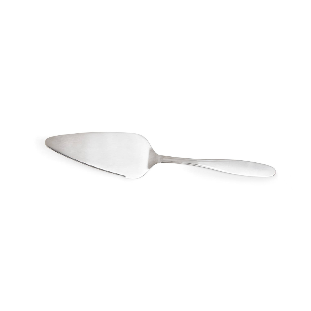The perfect addition to your serving pieces, this pie and cake server effortlessly cuts and serves cakes, pies, quiches, and more—ideal for holidays, special occasions, or everyday use. Crafted from polished 18/0 stainless steel, its one-piece construction ensures durability and long-lasting performance.