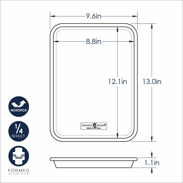 Quarter Sheet Baking Pan - Nonstick