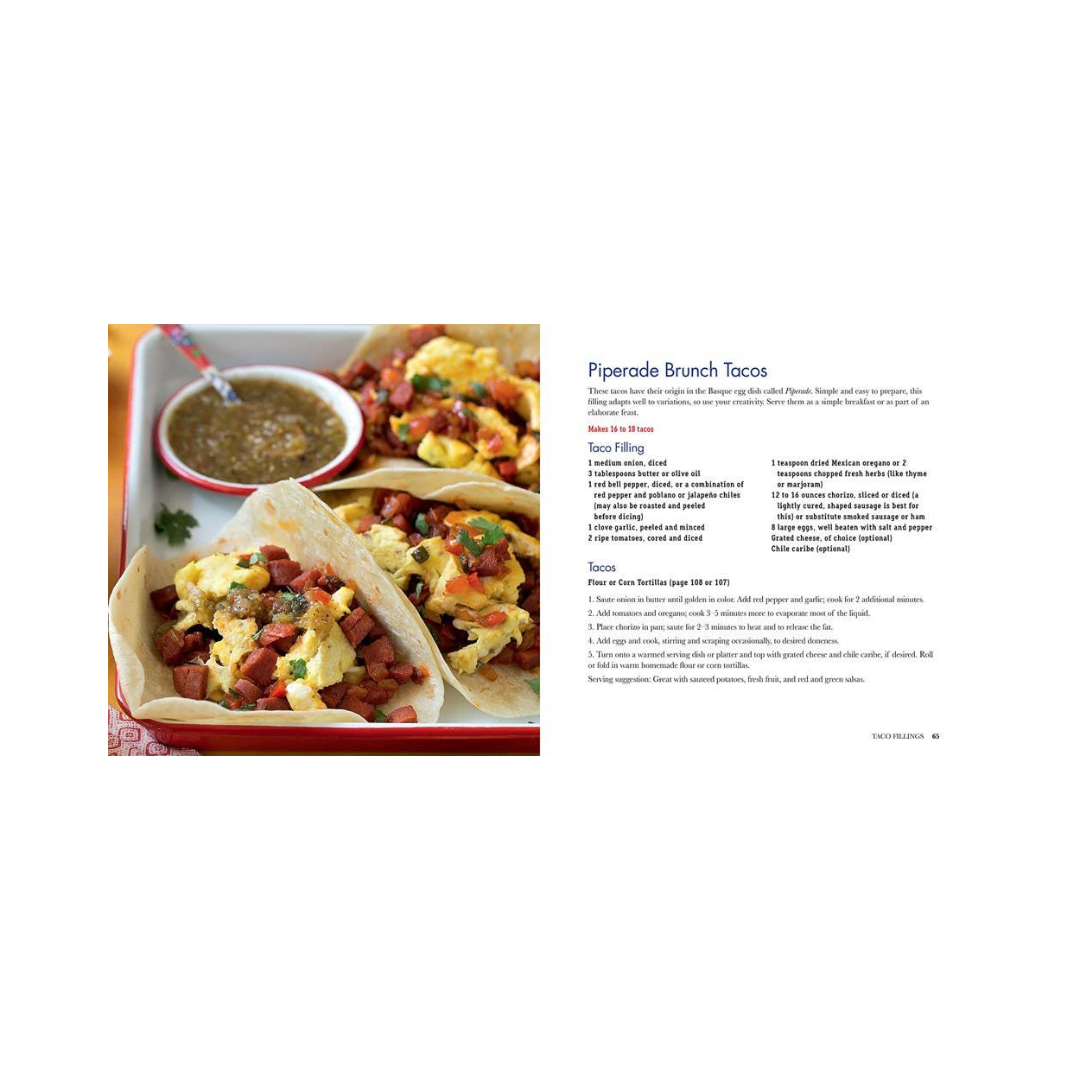 Enjoy over 50 recipes from familiar classics like Roasted Tomato Salsa and Pork Carnitas Tacos to fresh takes such as Creamy Chicken and Almond Tacos, Grapefruit-Orange Salsa, Tomatillo-Papaya Salsa, and Apple Pie Tacos.