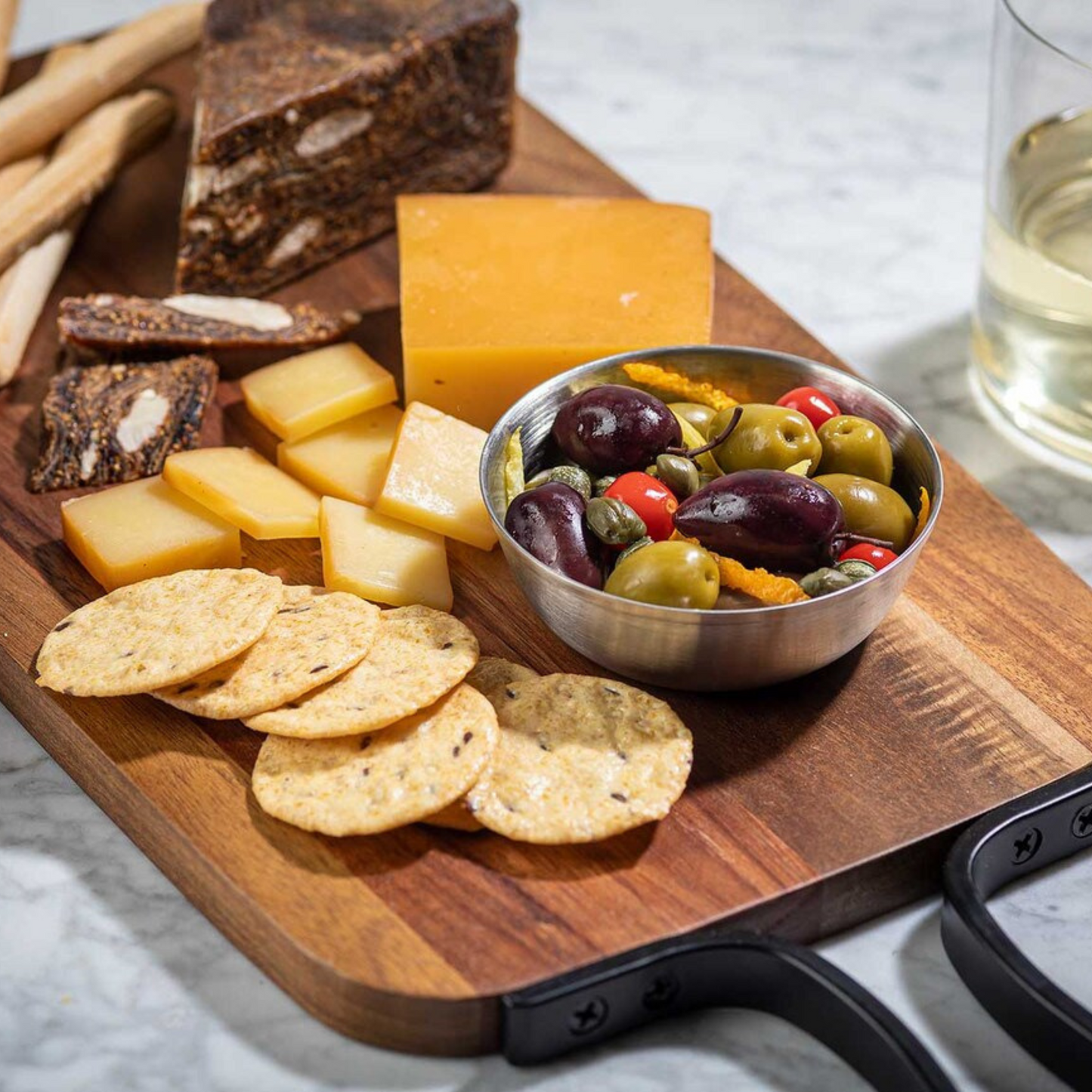 Outfit your next charcuterie or appetizer board with this collection of simple yet sophisticated Serving Bowls, set of 8. Organize nuts, small crackers, delicate cheeses, sauce, dips and more with these bowls, arranged around one of our many serving boards or paddles. Stainless steel makes them a durable and reusable solution to apps and dips service. Create the ultimate appetizer spread that will wow your guests with ease.