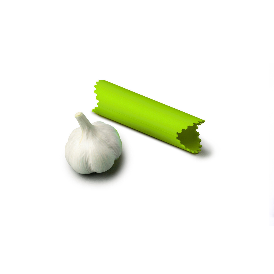 Say goodbye to garlicky fingers with this clever little Garlic Roller! Made from durable, flexible silicone, it effortlessly removes the outer skin from garlic cloves—just pop one inside, press, and roll. The premium design keeps your hands odor-free while making peeling quick and mess-free.