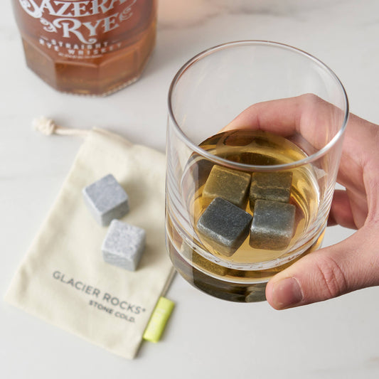 These reusable, eco-friendly cubes chill your drink evenly, preserving its integrity and enhancing your sipping experience. The smooth soapstone stays cold longer, won’t scratch your glassware, and ensures that your spirits stay neat and undiluted.
