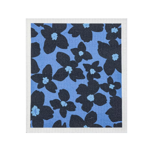 Sponge Cloth - Periwinkle Floral