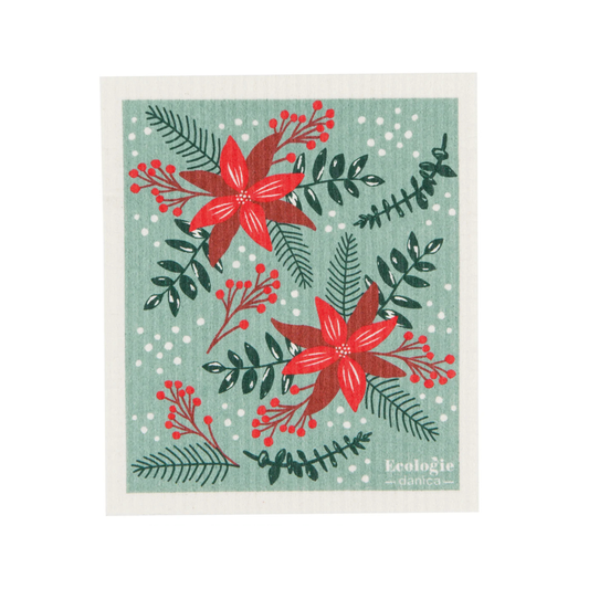 Swedish Sponge Cloth - Poinsettia