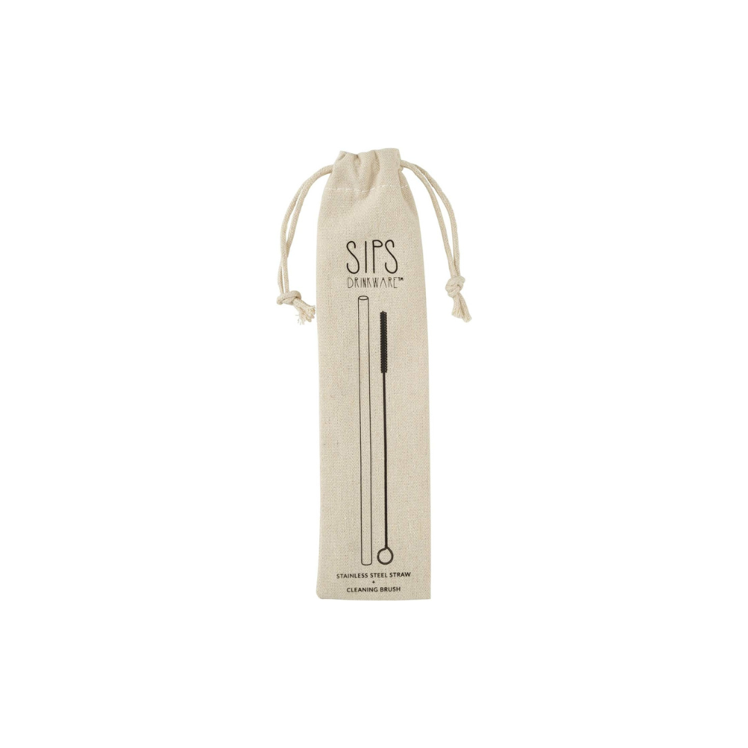 Make a sustainable statement with our Stainless Steel Straw with Brush! This duo is here to elevate your sipping experience with style and eco-friendliness. Crafted from sleek stainless steel in a brilliant silver finish, each straw comes complete with a handy cleaning brush for easy maintenance. Tuck them into their drawstring carry bag and you're ready to sip in style wherever you go.