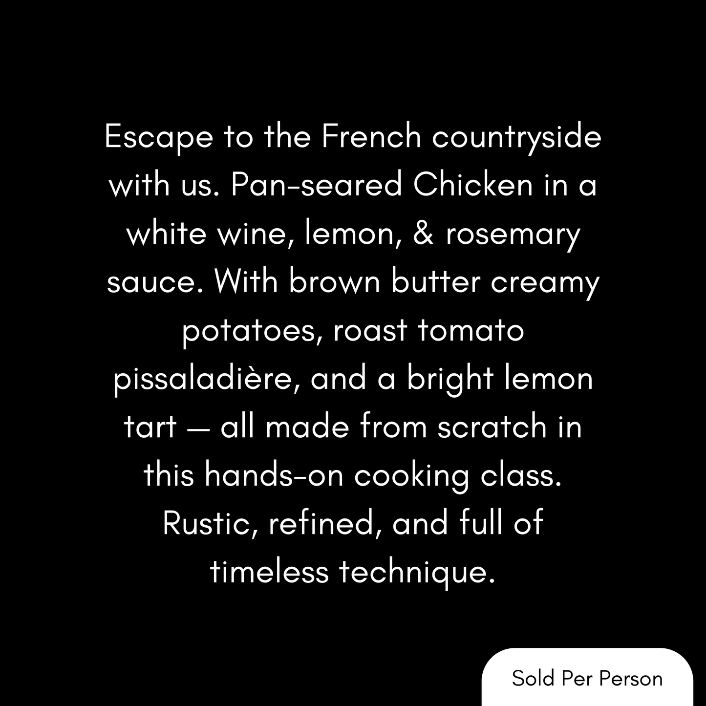 French Countryside - Chicken in White Wine - 6 PM, Friday, May 8th, 2026