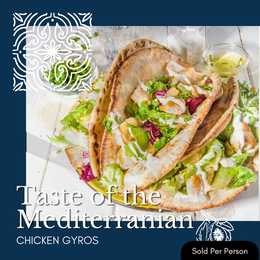 Taste of the Mediterranean - Gyros - 6 PM, Wednesday, July 15th, 2026
