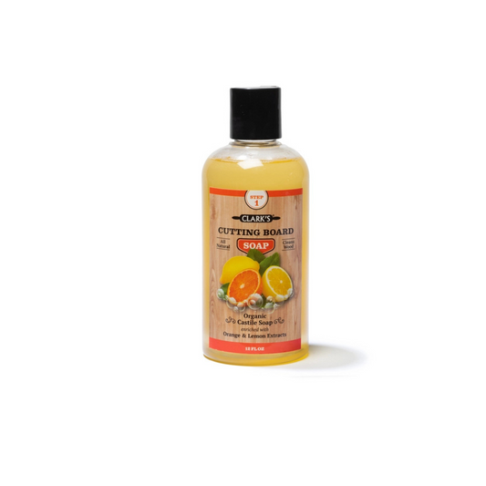 CLARK’S Cutting Board Soap (12 oz) – Citrus Scented