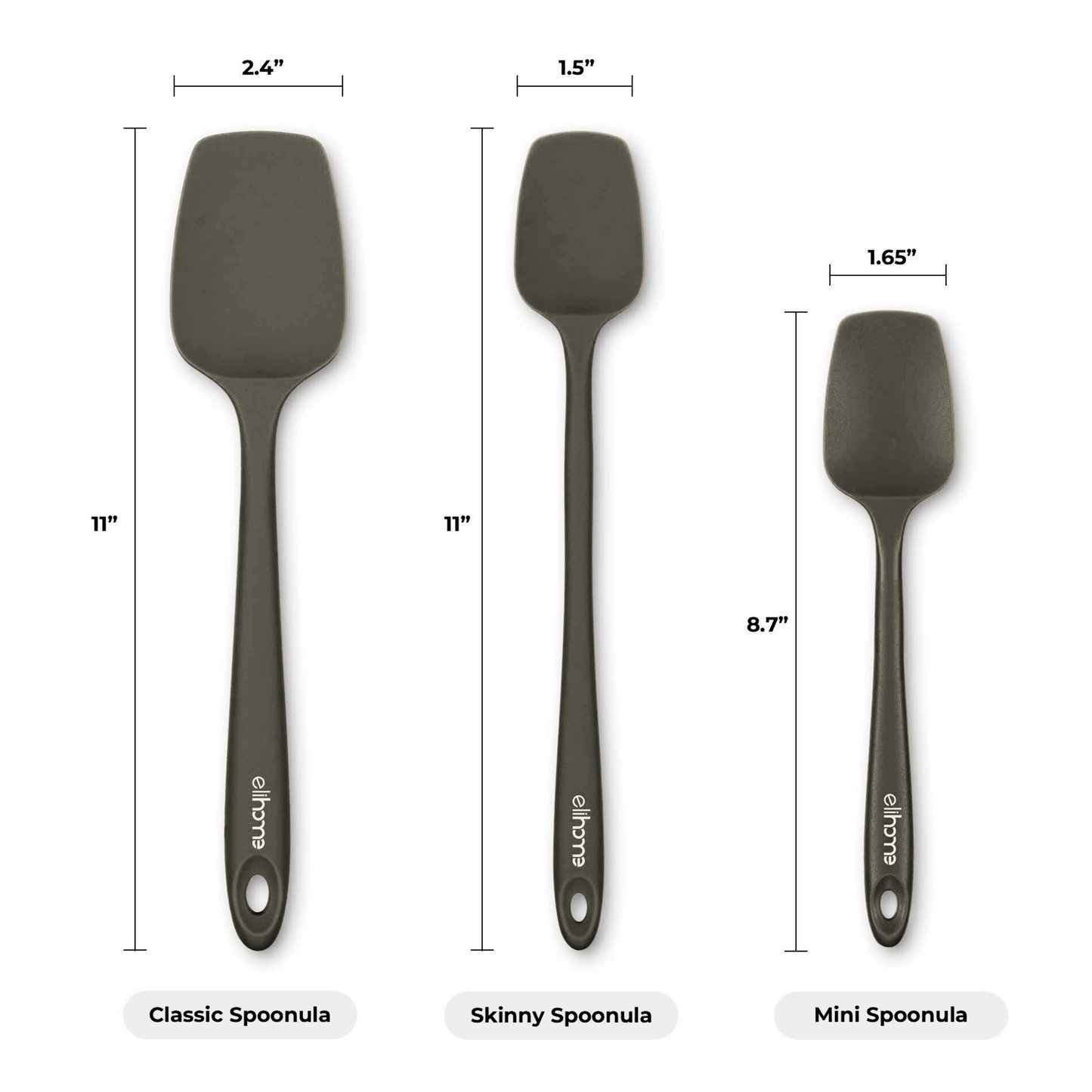 Skinny Slim Spoonula - Dark Gray