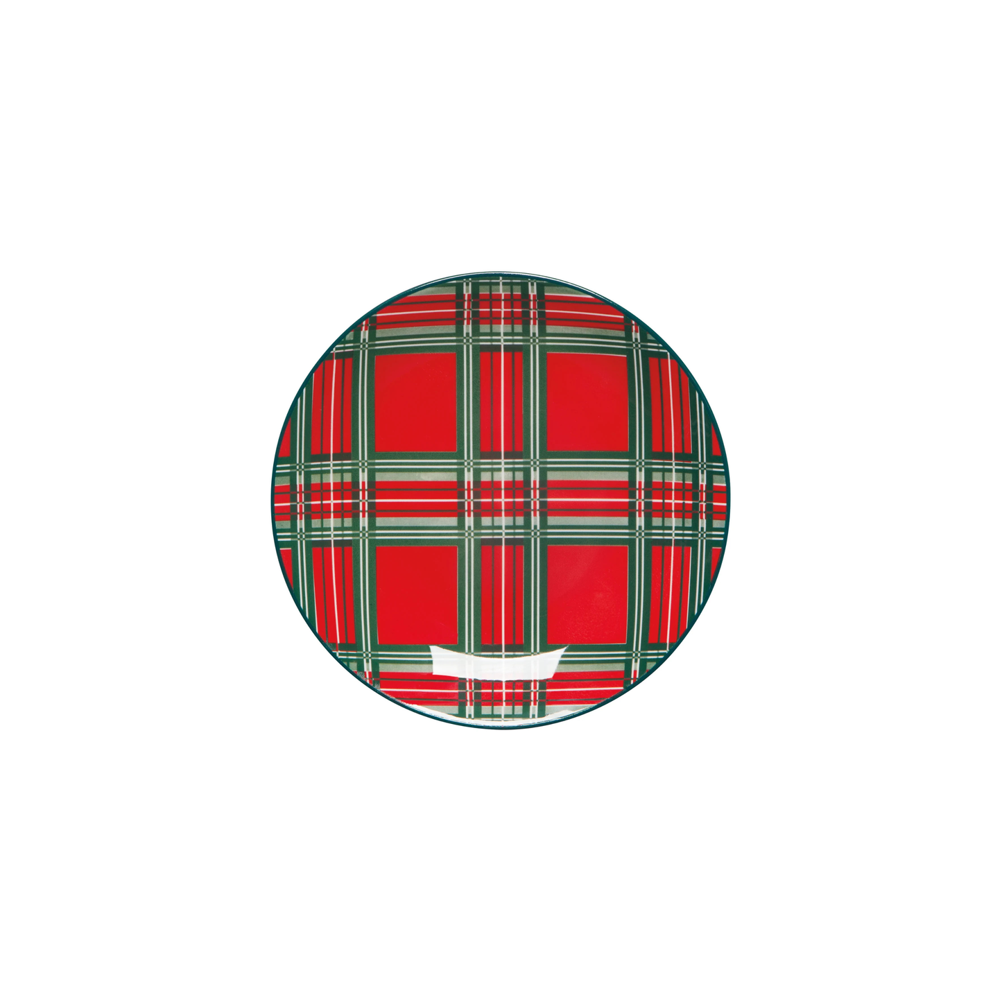 Appetizer Plate - Plaid - Set of 4